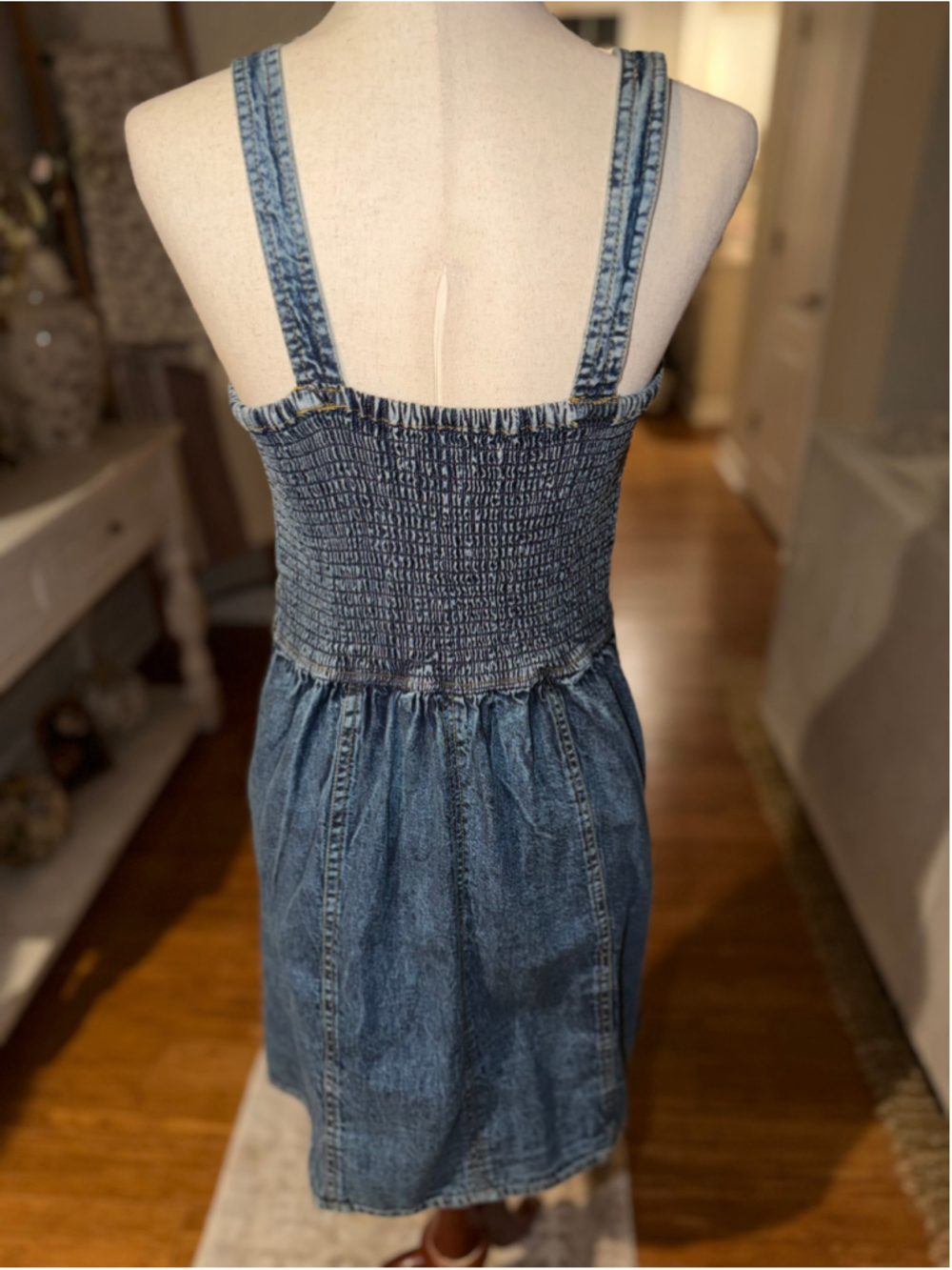 Jopna Denim Mini Dress Blue Size M NWOT - Picture 4 of 6
